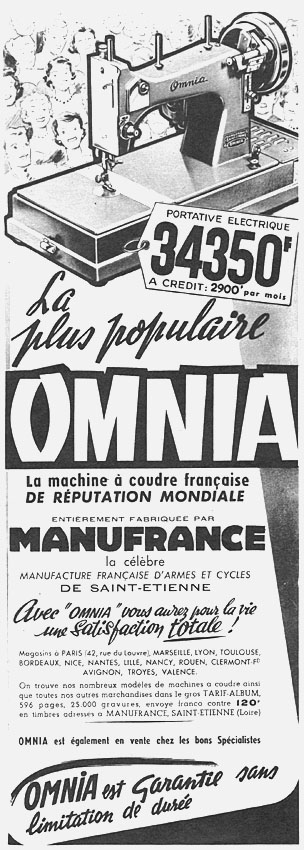 Advert Omnia 1958
