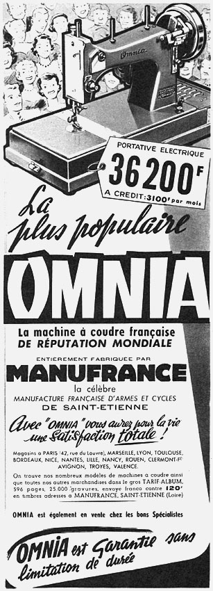 Advert Omnia 1958