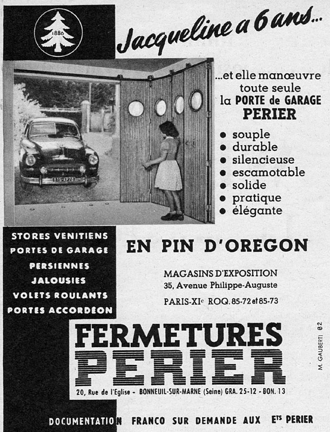 Advert Perier 1954