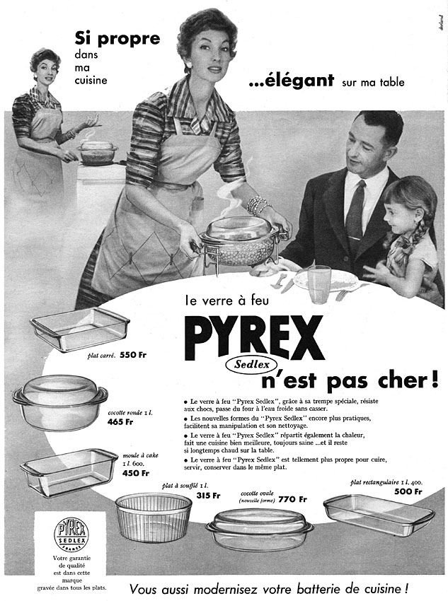 Advert Pyrex 1956