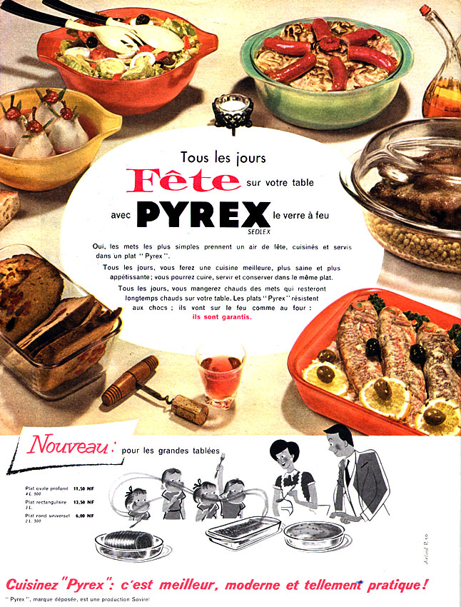 Advert Pyrex 1960