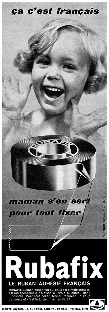 Advert Rubafix 1960