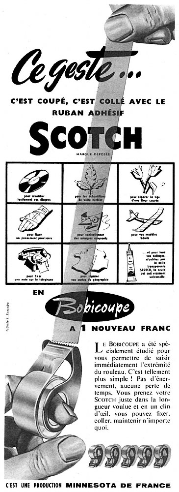 Advert Scotch 1960