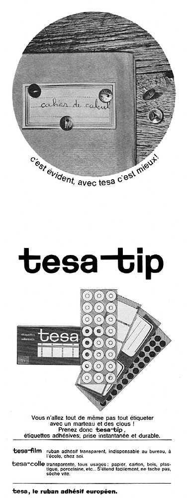 Advert Tesa 1966