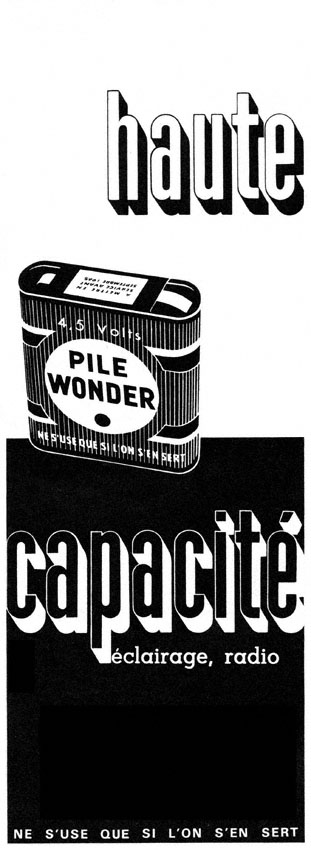 Advert Wonder 1962