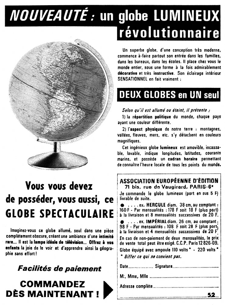 Advert Misc. 1968