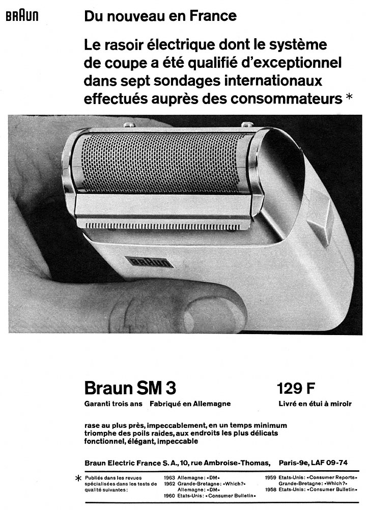 Advert Braun 1963