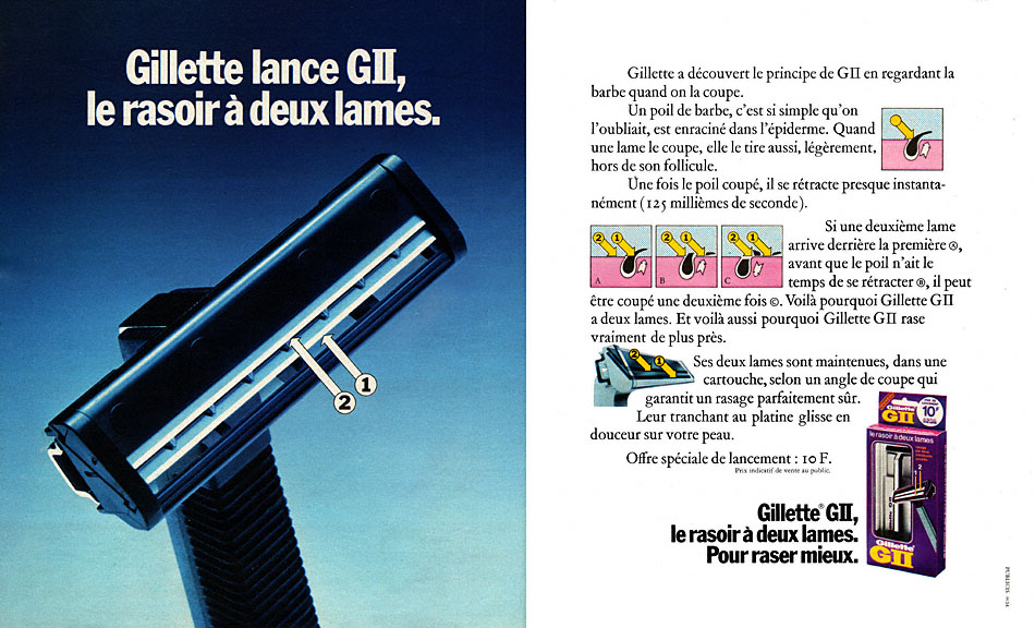 Advert Gilette 1972