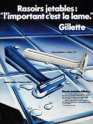 Advert Gilette 1977