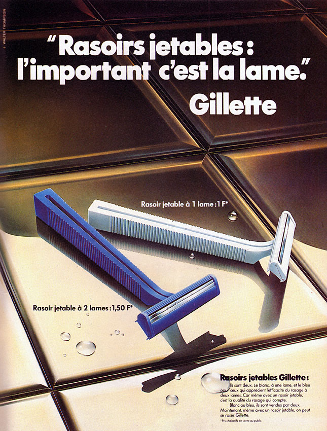 Advert Gilette 1978
