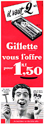 Advert Gilette 1960