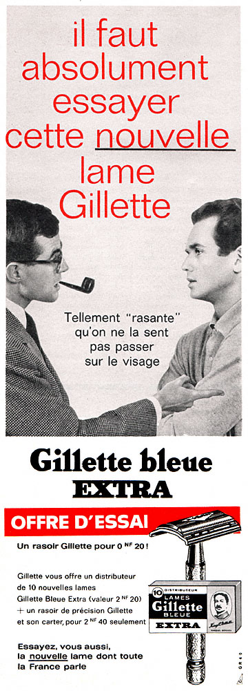 Advert Gilette 1962