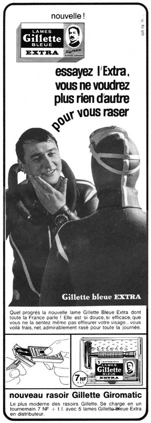 Advert Gilette 1962