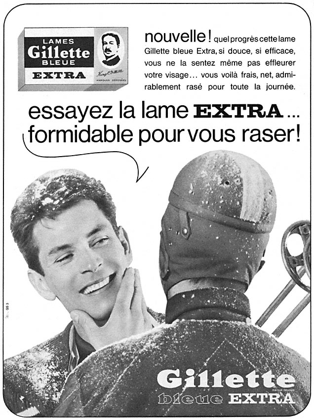 Advert Gilette 1963