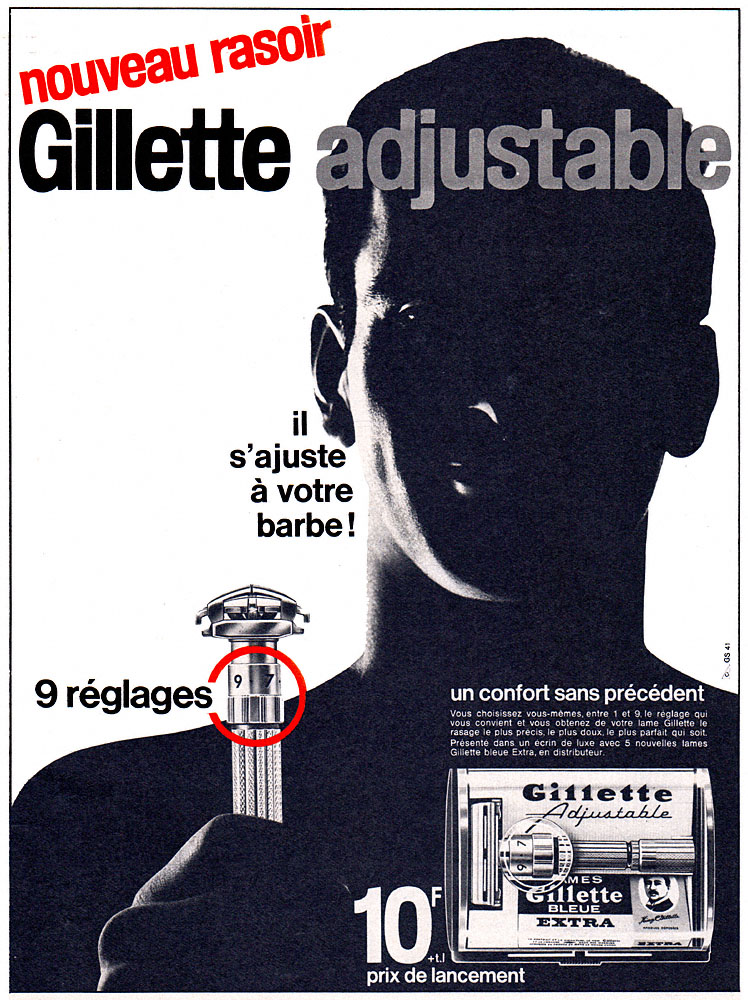 Advert Gilette 1963
