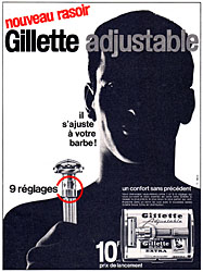 Advert Gilette 1963
