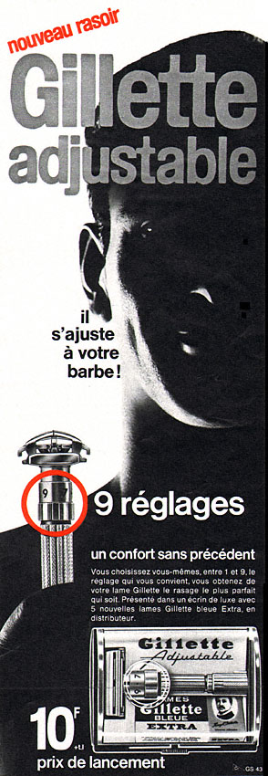 Advert Gilette 1963