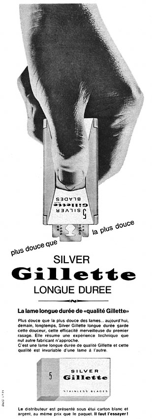 Advert Gilette 1964