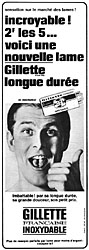 Advert Gilette 1965