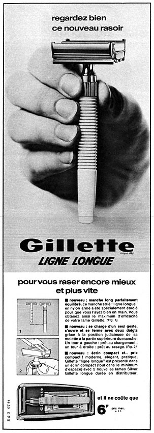 Advert Gilette 1965