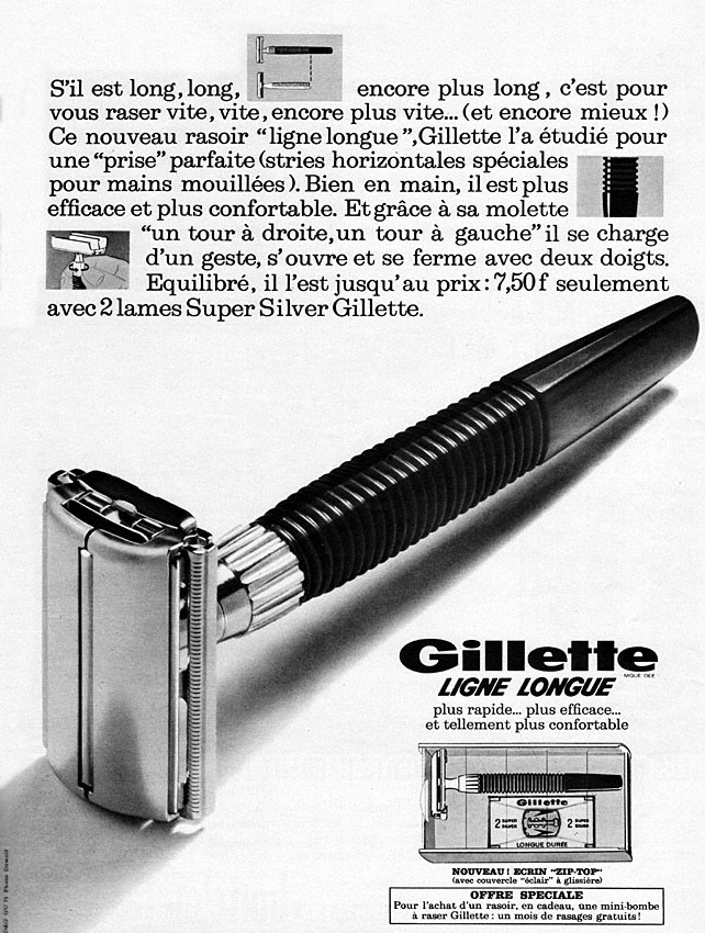Advert Gilette 1966
