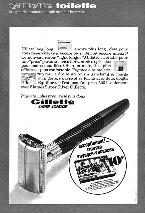 Advert Gilette 1967