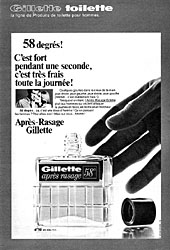 Advert Gilette 1967