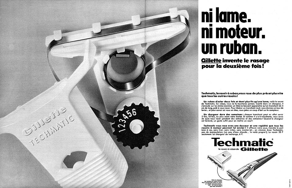 Advert Gilette 1968