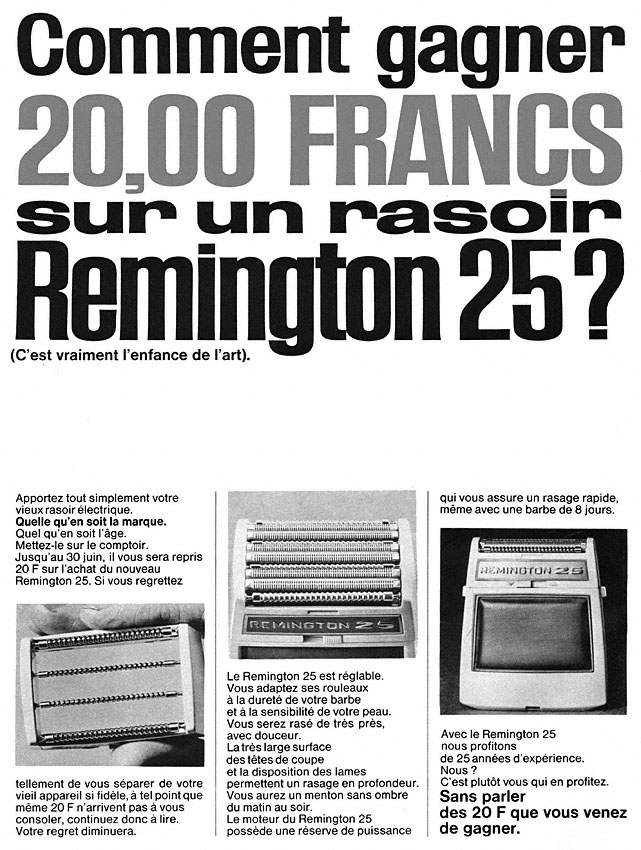 Advert Remington 1964