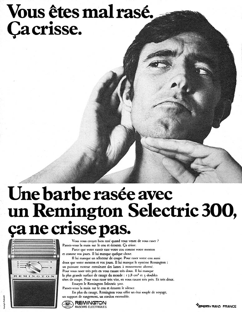 Advert Remington 1968