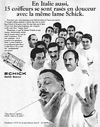 Advert Schick 1968