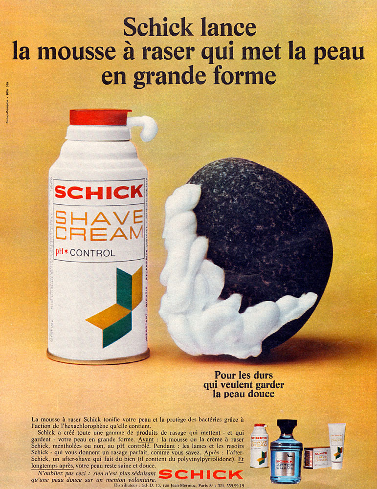 Advert Schick 1968