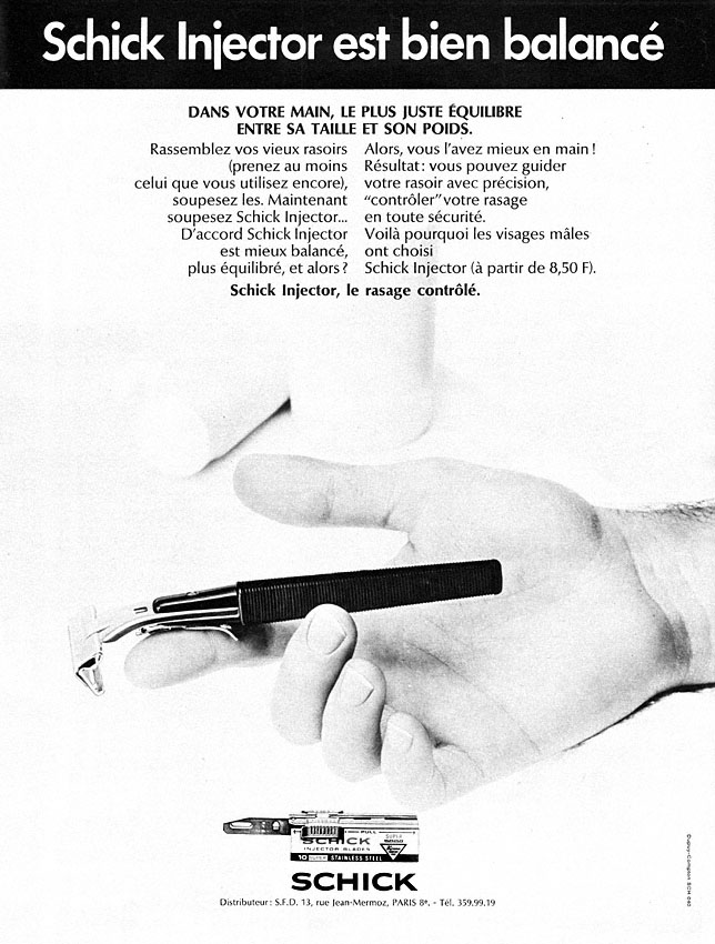 Advert Schick 1969