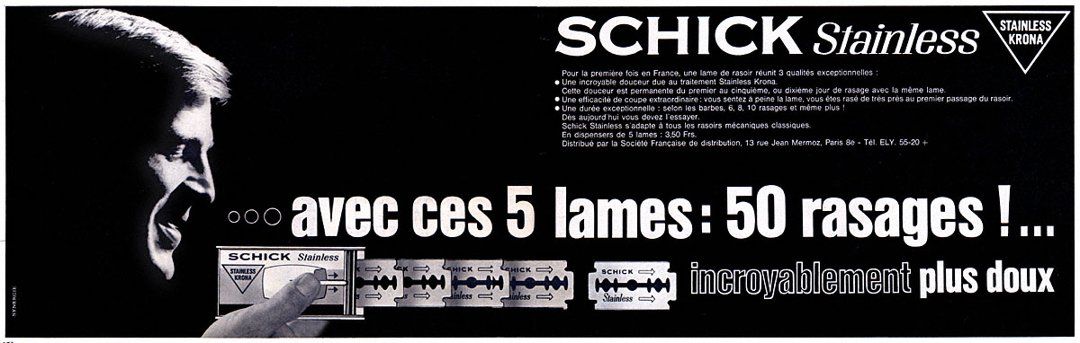 Advert Schick 1963
