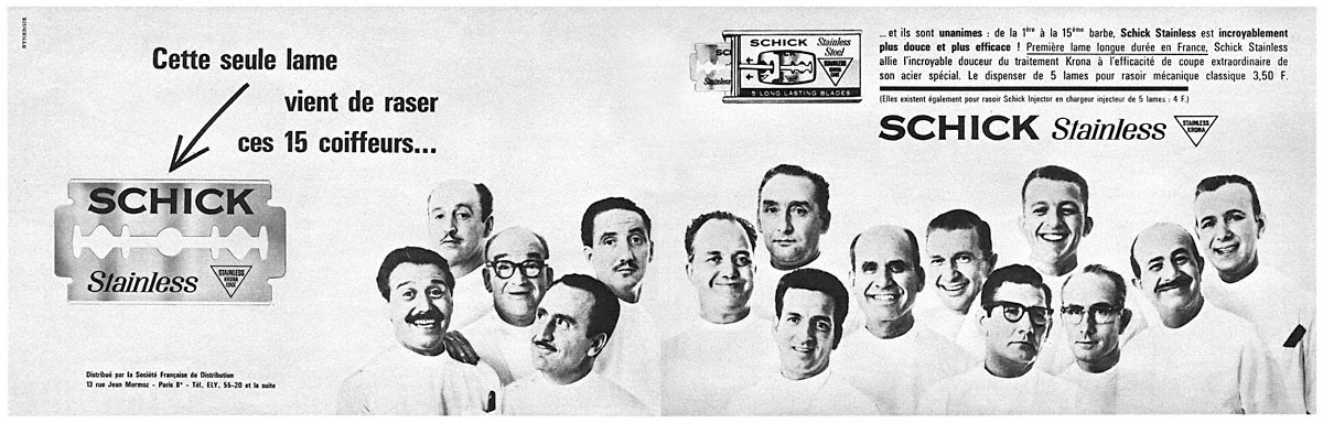 Advert Schick 1964