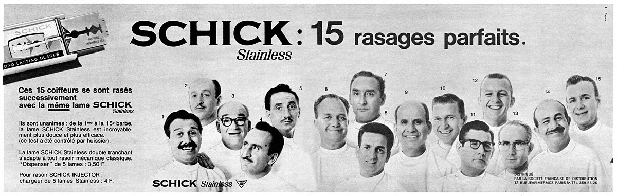 Advert Schick 1964