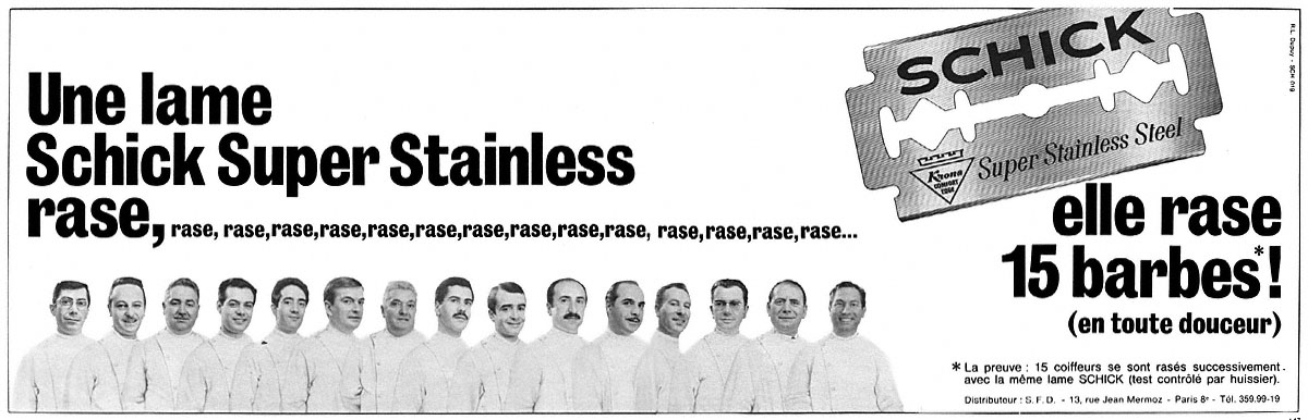 Advert Schick 1967