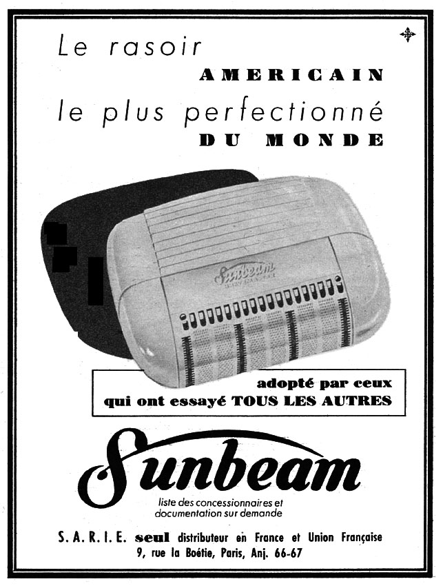 Advert Sunbeam 1954