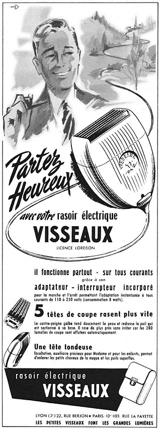 Advert Visseaux 1954