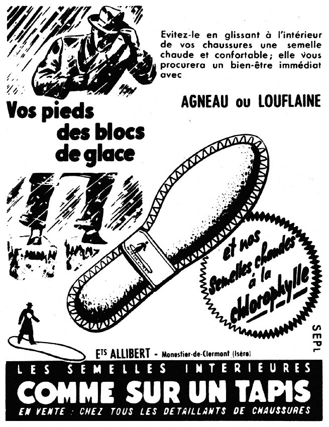 Advert Allibert 1953