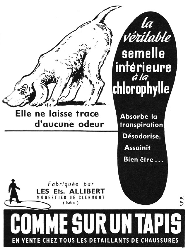 Advert Allibert 1954