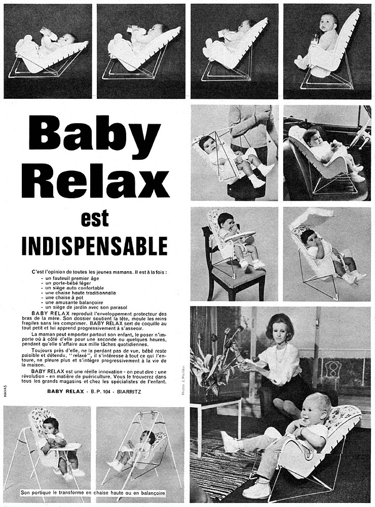 Advert Baby Relax 1962