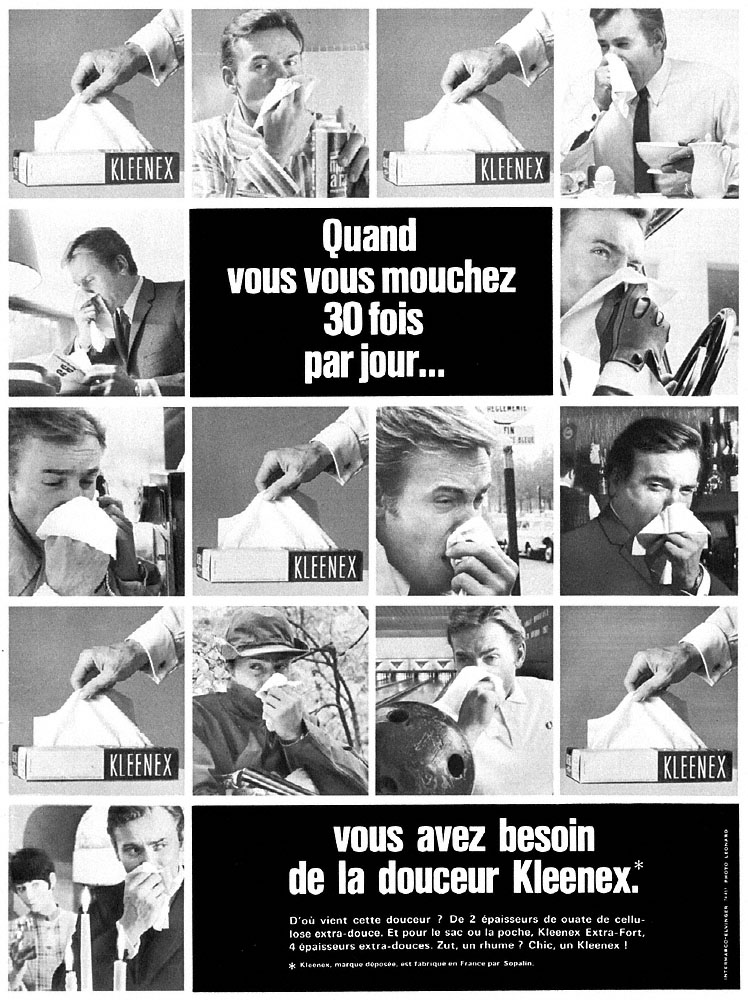 Advert Kleenex 1968