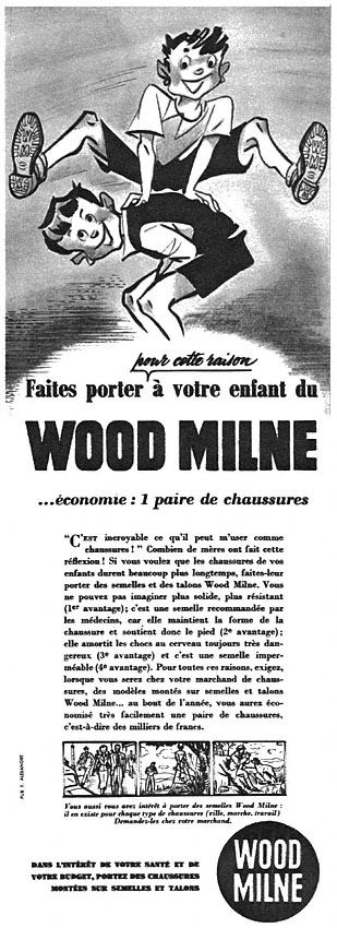 Advert Wood Milne 1955
