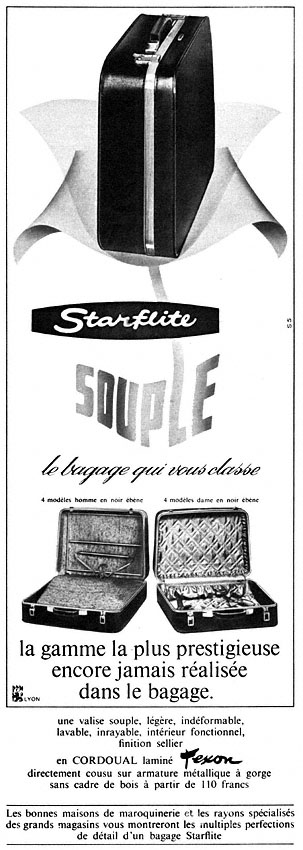 Advert ZxDiversBagages 1966