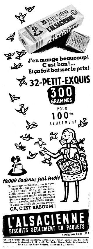 Advert Alsacienne 1955