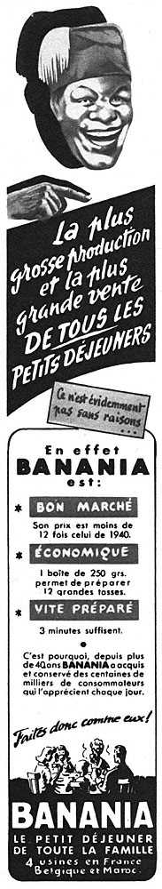 Advert Banania 1951