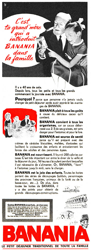 Advert Banania 1955