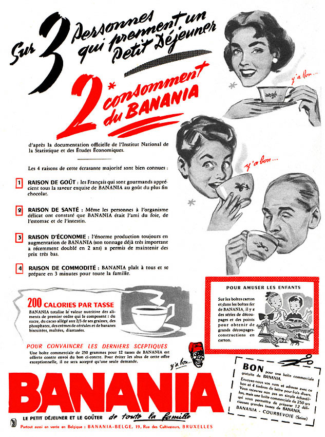 Advert Banania 1956