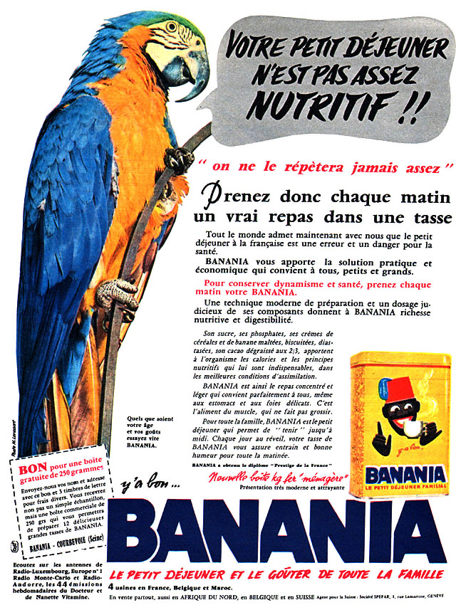 Advert Banania 1960